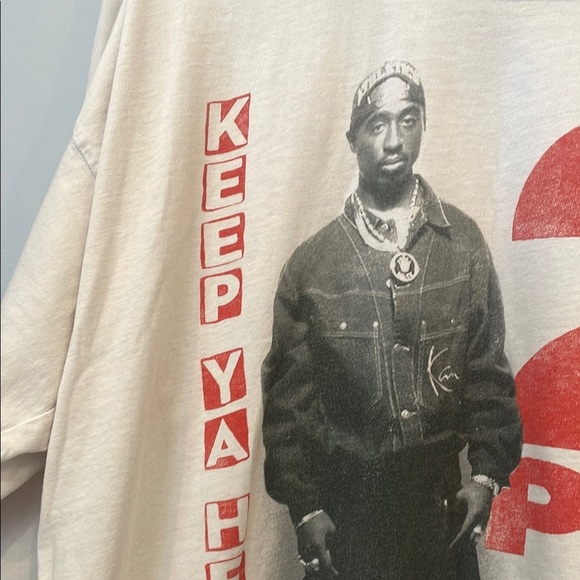 Daydreamer Cream and Red Vintage Long Sleeve Tee unisex - Picture 3 of 3